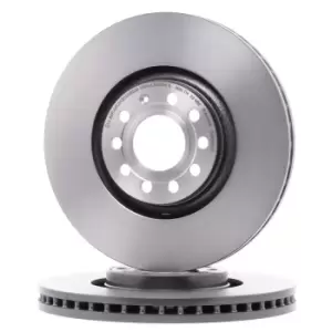 Image of PAIR PAINTED BREMBO BRAKE DISCS 09.A598.11