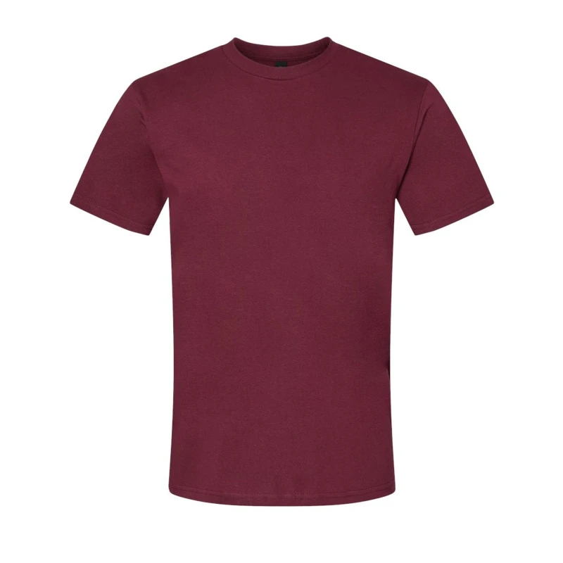 Image of Gildan Mens Softstyle Midweight T-Shirt in Maroon Size: Small Maroon Male S