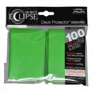 Image of Ultra Pro PRO Matte Eclipse Lime Green Standard 100 Sleeves 6 Packs
