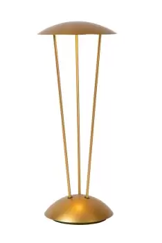 Image of Renee Modern Rechargeable Table lamp Outdoor - LED Dim. 2700K/3000K IP54 - Wireless charging pad - Matt Gold