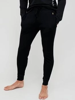 Image of Polo Ralph Lauren Waffle Lounge Pants - Black Size M Men