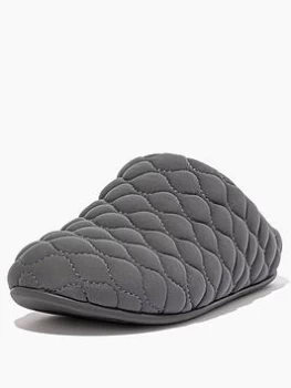 Image of FitFlop Chrissie Padded Slippers - Grey, Size 3, Women