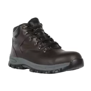 Image of Regatta Mens Gritstone Leather Safety Boots (9 UK) (Peat)