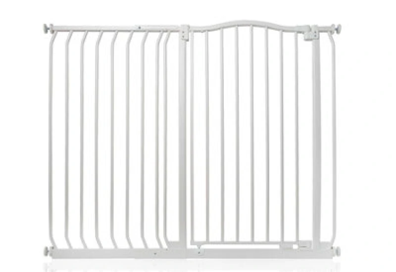 Image of Bettacare Extra Tall Curved Top Dog Gate, 116Cm - 125Cm, Matt White, Extra Tall 100Cm In Height, Pressure Fit Pet Gate