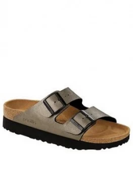 Image of Birkenstock Arizona Wedge Sandal - Metallic