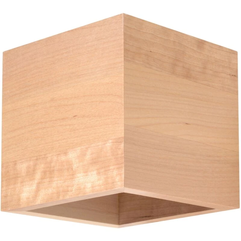 Image of SOLLUX QUAD wall lamp in natural wood SL.0491