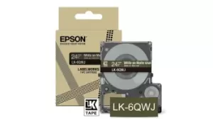 Image of Epson LK-6QWJ Khaki, White