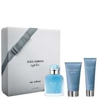 Image of Dolce & Gabbana Light Blue Eau Intense Pour Homme Gift Set 100ml Eau de Parfum + 75ml Aftershave Balm + 50ml Shower Gel