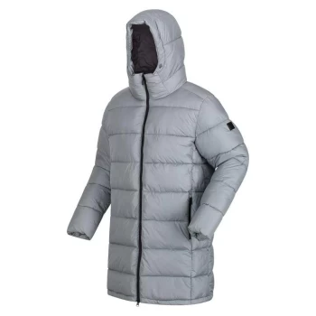 Image of Regatta Hallin Longline Insulated Padded Jacket - Grey