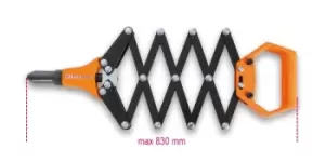 Image of Beta Tools 1739B Lazy Tong Riveter with 5 Interchangeable Nozzles 017390151