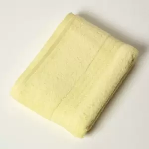 Image of HOMESCAPES Lemon 100% Combed Egyptian Cotton Bath Sheet 500 GSM - Lemon