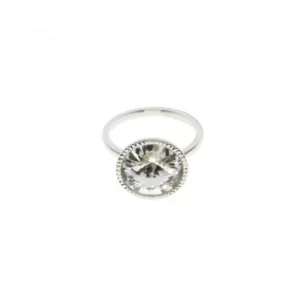 Image of Ted Baker Ladies Silver Plated Rada Rivoli Crystal Ring ML