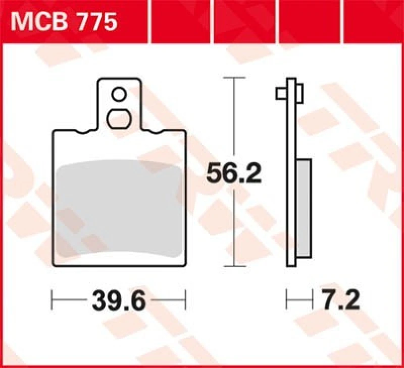 Image of TRW MCB775 Brake pad set Brake Pad Set,disc brake (402)