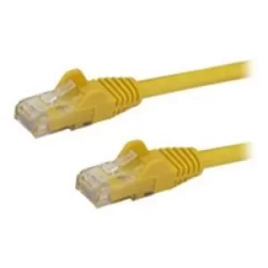 Image of StarTech Yellow Gigabit Snagless RJ45 UTP Cat6 Patch Cable Patch Cord 2m