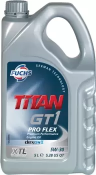 Image of FUCHS TITAN GT1 FLEX 23 5W30 ENGINE OIL LUBRICANT XTL 5 LITRE ACEA C3 ACEA C2