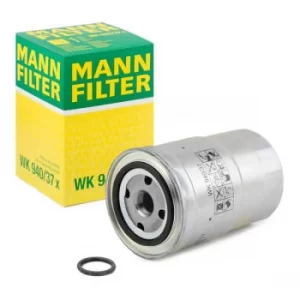 Image of MANN-FILTER Fuel Filter MITSUBISHI WK 940/37 x ME132525,ME132526,XE132525