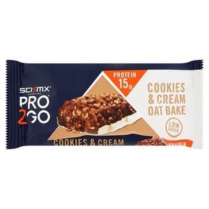 Image of Sci-Mx Pro2Go Cookies and Cream Protein Oat Bake 50g