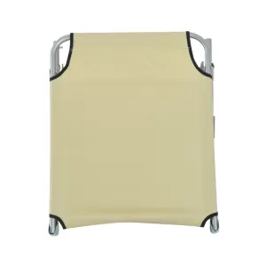 Image of Outsunny Portable Adjustable Lounger,Oxford Cloth-Beige