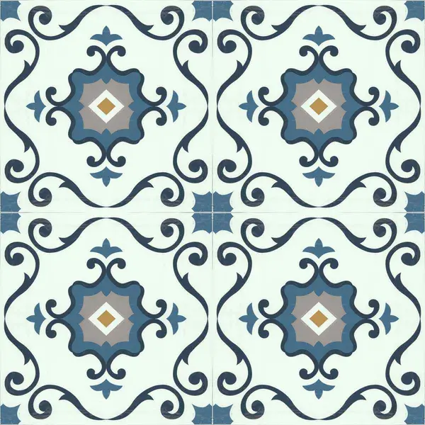 Image of Arthouse Floor Tile Motif 30.5X30.5Cm Blue (10 Tiles Per Pack) 5990