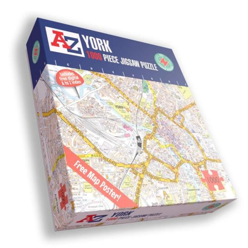 Image of A to Z A to Z Map of York 1000 Piece Jigsaw Puzzle