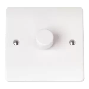 Image of Click Scolmore Mode 1 Gang 2 Way Dimmer Switches Polar White - CMA140