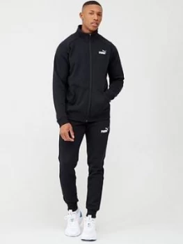 Image of Puma Clean Sweat Tracksuit - Black