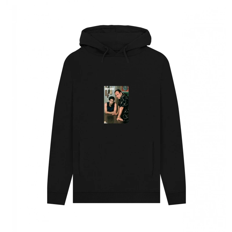 Image of The Sopranos Mens Tony & Christopher Hoodie in Black Size: Small Black Male S