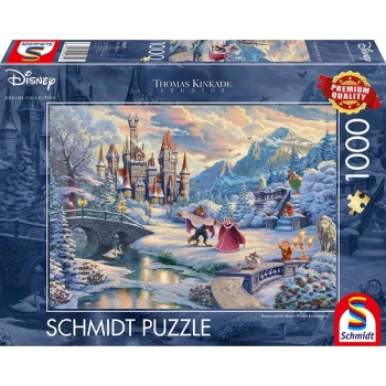 Image of Thomas Kinkade: Disney Beauty & the Beast Winter Enchantment (2021 Edition) - 1000 Pieces