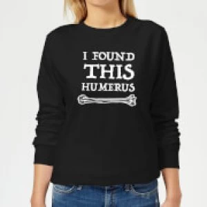 Image of I Found This Humerus Womens Sweatshirt - Black - 3XL - Black