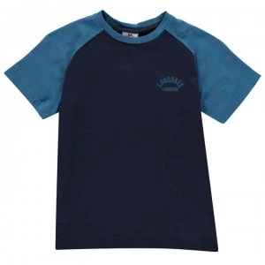 Image of Lonsdale Raglan T Shirt Junior Boys - Navy