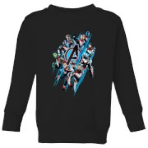 Image of Avengers: Endgame Logo Team Kids Sweatshirt - Black - 3-4 Years