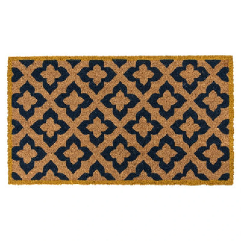 Image of Jvl Eco-Friendly Latex Backed Coir Entrance Doormat, 40X70Cm - Vintage