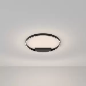 Image of Maytoni Rim Modern Integrated LED Semi Flush Light Black, 60cm, 4000K