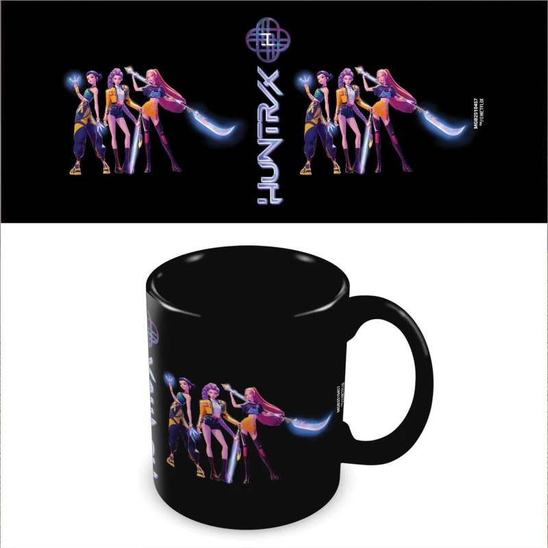 Image of K-pop Demon Hunters (huntrix) Black Mug, Multi MGB2510457