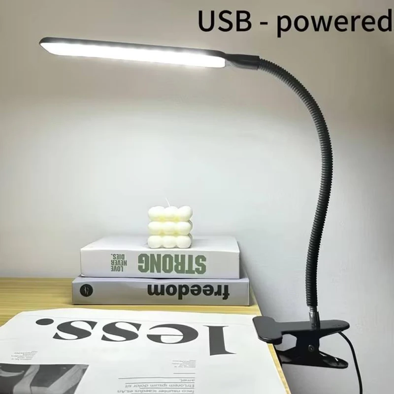 Image of Dyzi Flexible LED Desk Lamp with Clip USB Powered in Black Unisex