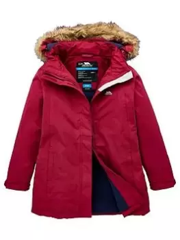 Image of Trespass Girls Fame Longer Length Padded Jacket - Purple, Purple, Size 11-12 Years, Women