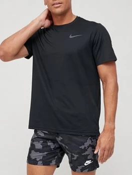 Image of Nike Training Hyperdry T-Shirt - Black, Size S, Men