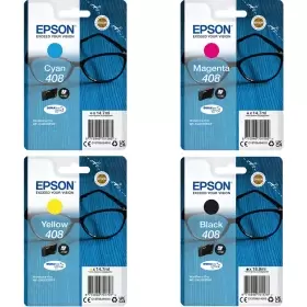 Image of Epson Glasses 408 Black And Tri Colour Ink Cartridge