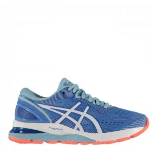 Image of Asics Gel Nimbus 21 Ladies Running Shoes - Blue/Blue