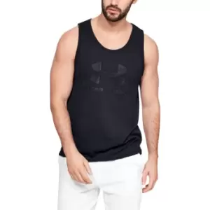 Image of Under Armour Mens Sportstyle Logo Wicking Fitness Tank Top M - Chest 38-40' (96.5-101.5cm)