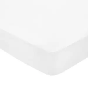 Image of Bedeck of Belfast Fine Linens 300 Thread Count Egyptian Cotton Double Fitted Sheet, White
