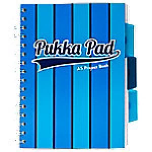 Image of Pukka Pad Project Book Vogue A5 Ruled Blue Pack of 3