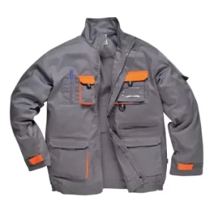 Image of Portwest Mens Texo Contrast Work Jacket Grey S