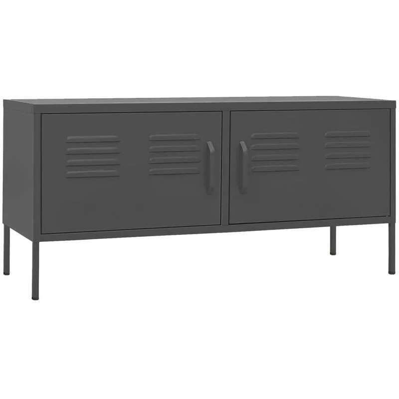 Image of VIDAXL TV Cabinet Anthracite 105x35x50cm Steel vidaXL 8720286565438