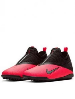 Image of Nike Junior Phantom Vision Academy Dynamic Fit Astro Turf Football Boots - Red/Black, Size 2
