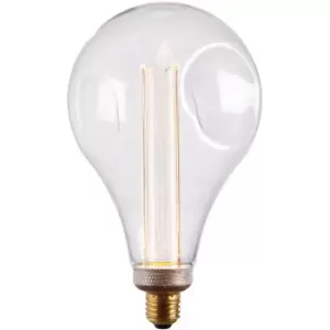 Image of VINTAGE LED Filament Light Bulb CLEAR GLASS E27 Screw 2.5W XL 243mm Dimple Lamp