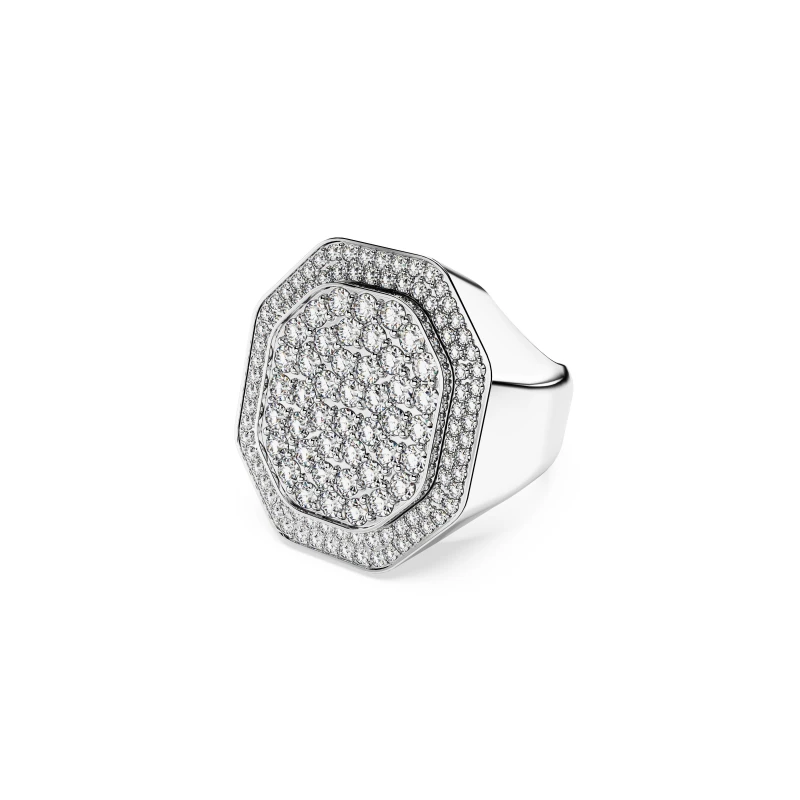 Image of Swarovski Dextera Cocktail Ring - Silver Silver ONE SIZE