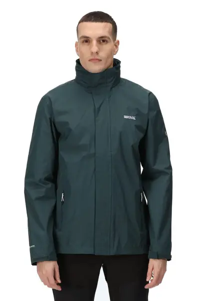 Image of Regatta 'Matt' Hydrafort Waterproof Hiking Jacket Bottle Green