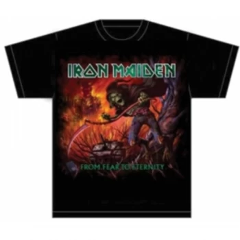 Image of Iron Maiden From Fear to Eternity Album Mens T Shirt: Lar