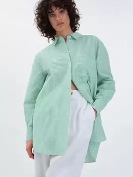 Image of Aligne Forrest Oversized Shirt In Recycled Polyester